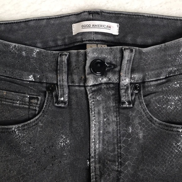 Good American Snake Foil Skinny Jeans - Picture 5 of 5